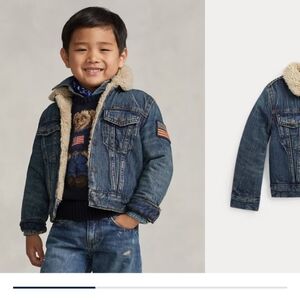 Teddy Fleece–Lined Denim Trucker Jacket 5